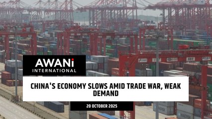 China's economy slows amid trade war, weak demand