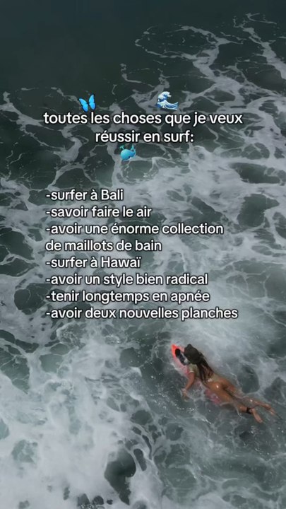 Mes objectifs surf🦋