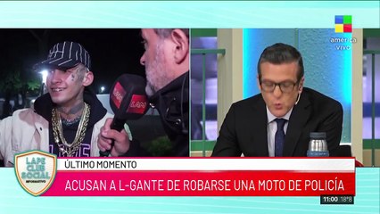 L-Gante envuelto en otro escándalo: lo acusan de robarse la moto de un policía