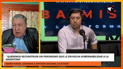 Puerta afirmó que quiere reconstruir un peronismo que le devuelva gobernabilidad a la Argentina