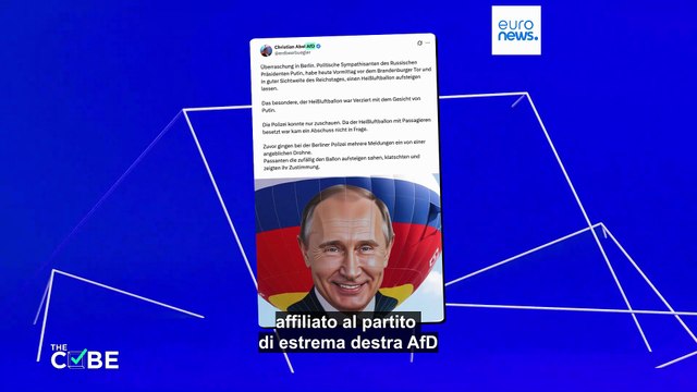 Germania: i sostenitori di Putin hanno fatto volare una mongolfiera col suo volto a Berlino?