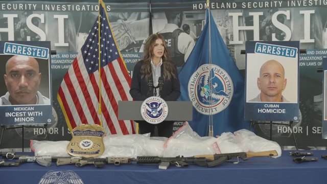 Kristi Noem unveils criminals arrested by Trump across 2025