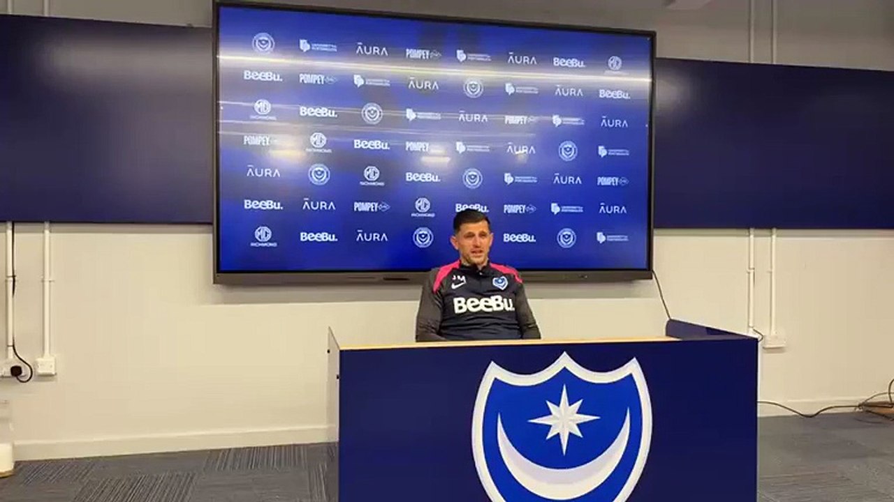 Portsmouth v Coventry - Josh Mousinho's pre-match press conference