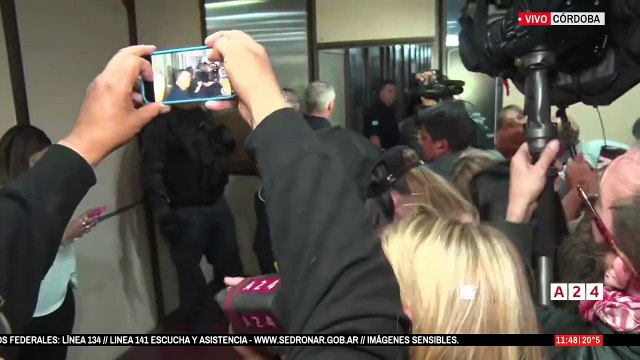 Pablo Laurta llegó a los tribunales de Córdoba y aseguró que está en paz porque ahora su hijo está a salvo