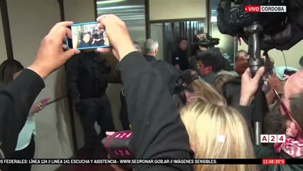 Pablo Laurta llegó a los tribunales de Córdoba y aseguró que está "en paz" porque ahora su hijo "está a salvo"