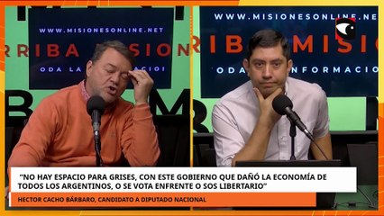 Bárbaro afirmó que no hay espacio para grises con el gobierno nacional que dañó la economía de todos