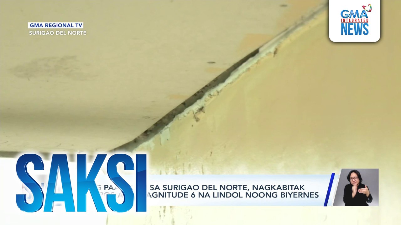 Magnitude 5.7 na lindol, niyanig ang ilang bahagi ng Davao Region kaninang 7:35PM | Saksi