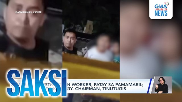 Construction worker, patay sa pamamaril; suspek na barangay chairman, tinutugis | Saksi