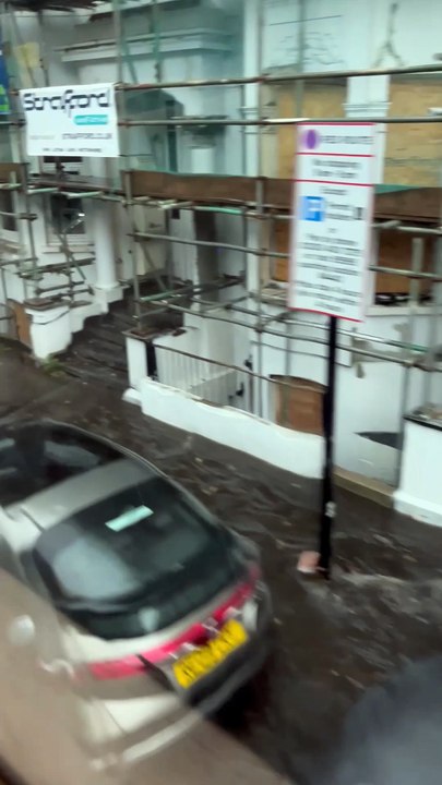 Flooding in Brighton, East Sussex