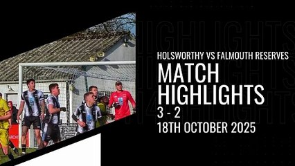 Highlights from Holsworthy's thrilling 3-2 victory over Falmouth Town Reserves. Video courtesy of Holsworthy AFC
