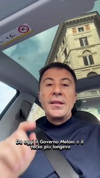 Bocchino - Da oggi il Governo Meloni è il terzo più longevo della storia (20.10.25)
