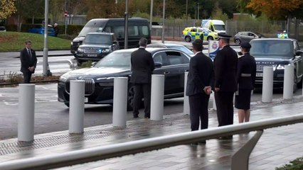 King Charles greeted by Andy Burham during synagogue visit