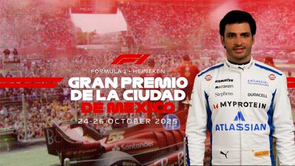 Gran Premio de México: Carlos Sainz comienza la cuenta regresiva para la Fórmula 1 en CDMX