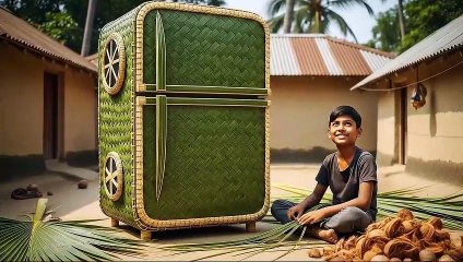 Busket Made from Natural Coconut Materials