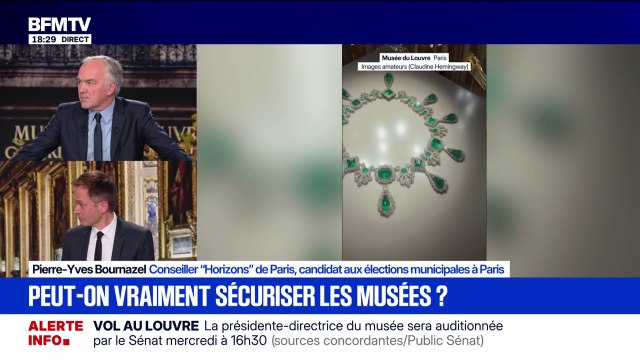 Cambriolage au Louvre: On n'est pas au niveau en matière de sécurité , estime Pierre-Yves Bournazel, conseiller Horizons