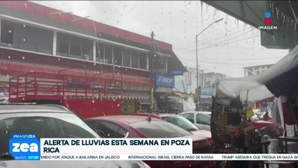 Protección Civil activa nueva alerta por lluvias en Poza Rica, Veracruz