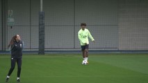 In-form Manchester City train before champions league trip to Villareal