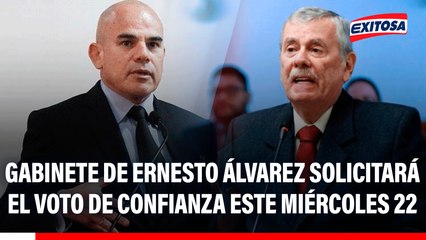 Gabinete de Ernesto Álvarez solicitará el voto de confianza al Congreso este miércoles 22 de octubre