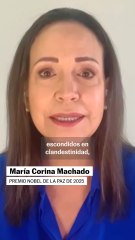 María Corina Machado: "Estamos listos para reconstruir el país"