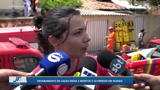 Desabamento de casa deixa 2 mortos e 10 feridos em Olinda