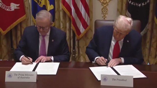 Trump signs a critical minerals deal with Australian Prime Minister