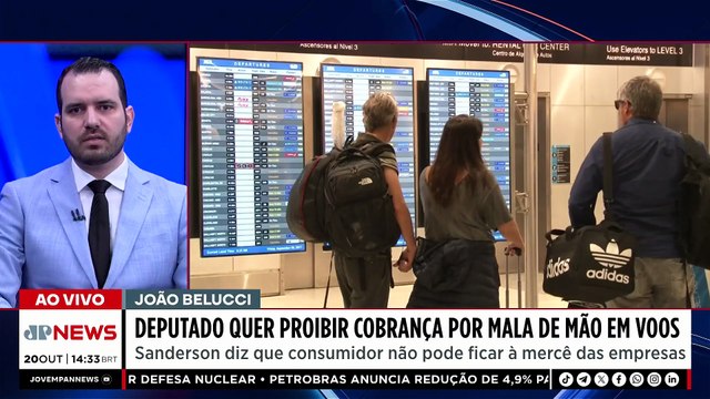 Deputado apresenta PL para proibir cobrança por bagagem de mão em vôos | TEMPO REAL