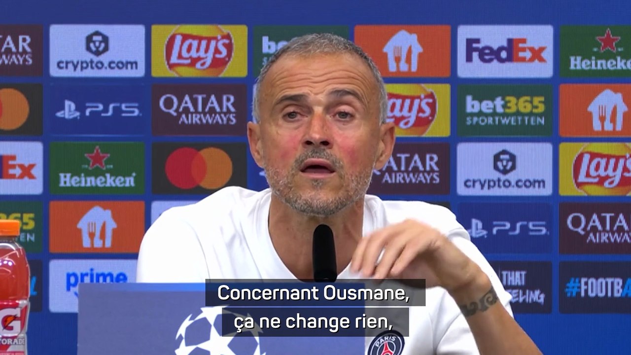 Luis Enrique : "C'est Dembélé, pas le Ballon d'Or"