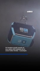 Un hombre quedó varado en una cabina del Cablebús de la Línea Indios Verdes - Cuautepec