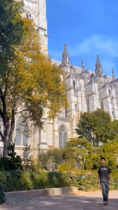Nelson Wang, a resident of Roosevelt Island, visited Morningside Park in Manhattan on Sunday, October 19, 2025. West 110 Street, New York City