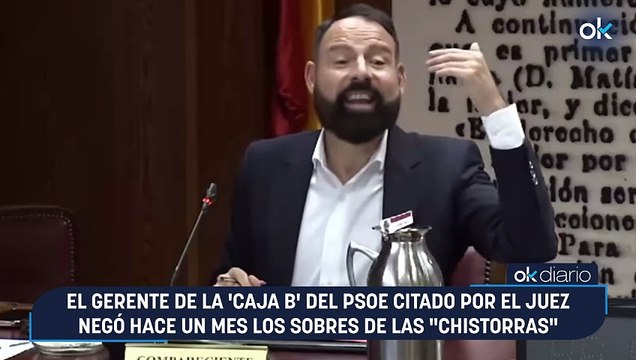 El gerente de la 'caja B' del PSOE citado por el juez negó hace un mes los sobres de las chistorras