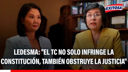 Marianella Ledesma sobre fallo del caso Cócteles: "El TC no solo infringe la Constitución, también obstruye la justicia"