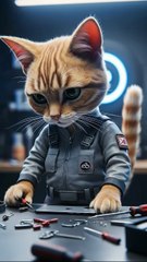 Funny Cat Mechanic Fixes iPhone 17 Pro Max Gone Wrong 😹 | Hilarious Short Story