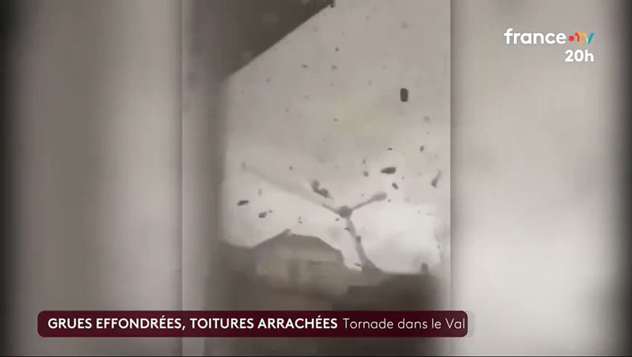Regardez les images choc de la tornade de ce soir qui a touché plusieurs villes du Val-d’Oise