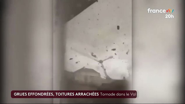 Regardez les images choc de la tornade de ce soir qui a touché plusieurs villes du Val-d’Oise