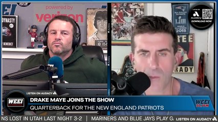 WEEI Afternoons: Drake Maye GUSHES about playing for Mike Vrabel