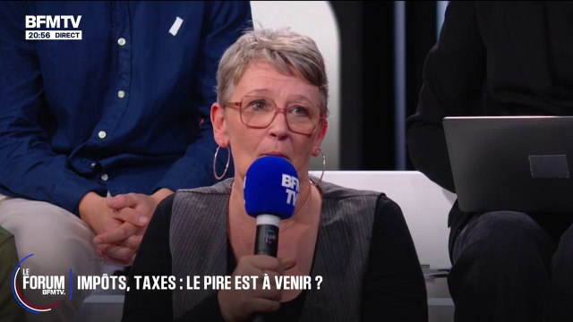 FORUM BFMTV - Pour Corinne, en recherche d'emploi, la hausse d'impôts , c'est non