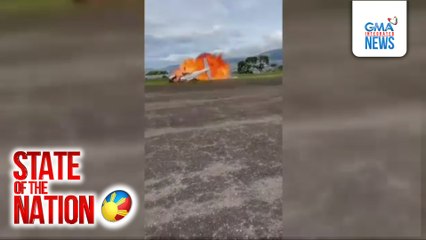 2 patay sa pagbagsak ng eroplano matapos mag-take off | SONA