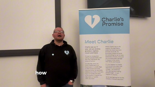 After his 17-year-old son Charlie Cosser was stabbed to death, Martin Cosser turned his grief into a mission to educate young people about knife crime