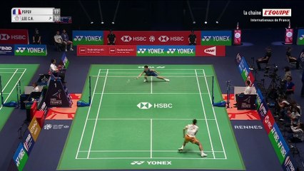 Le replay du 8e de finale de Christo Popov - Badminton