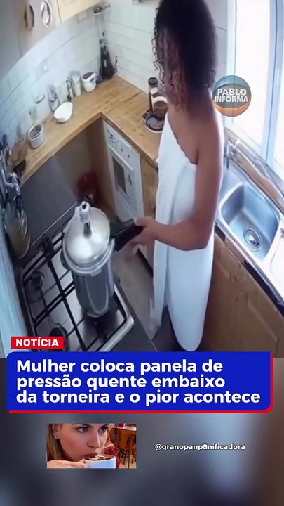 Vídeo produzido por inteligência artificial alerta para riscos reais de acidentes com panela de pressão