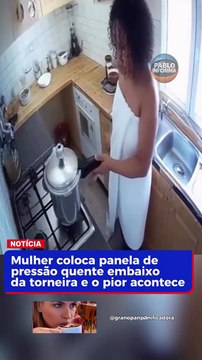 Vídeo produzido por inteligência artificial alerta para riscos reais de acidentes com panela de pressão