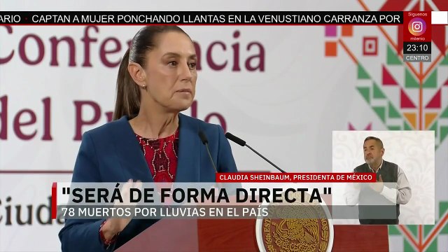 Arranca entrega de apoyos tras lluvias que dejaron 78 muertos en México