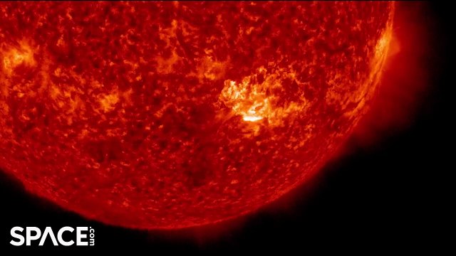 Double-Solar M-Flares Blast Enormous Coronal Mass Ejection