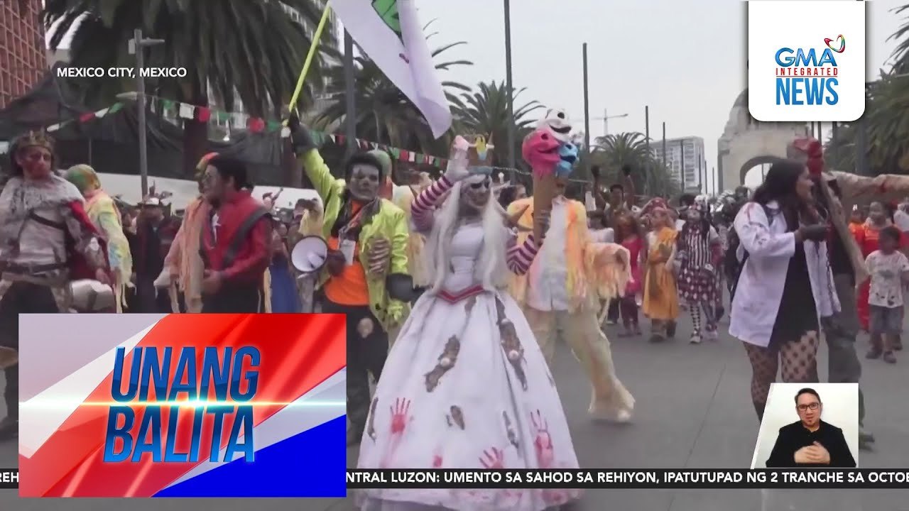 Libo-libong nakabihis na zombie, hatid ay takot-saya sa taunang zombie walk | Unang Balita