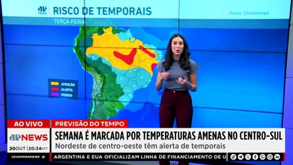 Previsão do Tempo: massa de ar polar avança e derruba temperaturas no Centro-Sul