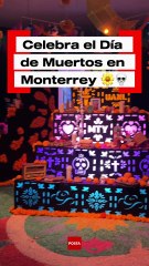 Monterrey celebra el Día de Muertos 2025 con altar artístico en el Palacio Municipal