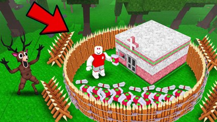 ROBLOX | I Built a HOSPITAL BASE In 99 Nights In The Forest!