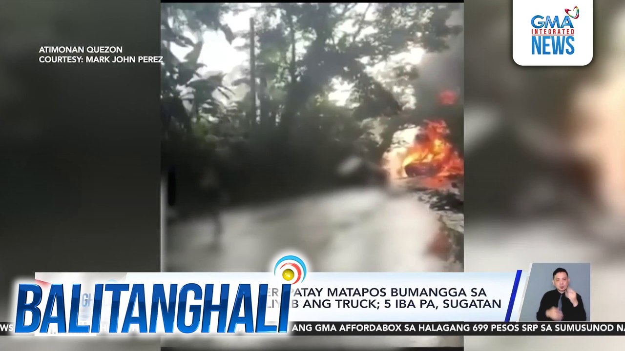 Driver ng oil tanker, patay matapos bumangga sa 3 sasakyan at magliyab ang truck; 5 iba pa, sugatan | Balitanghali