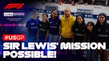 Lewis Hamilton’s Mission 44 inspires young women in Austin! | Formula 1 2025