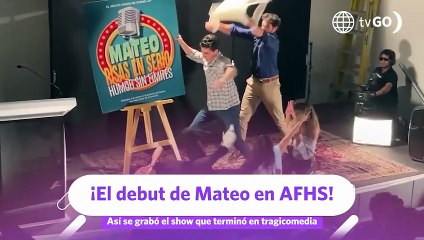 Mateo Garrido Lecca en AFHS Mira lo que pasó detrás de cámaras